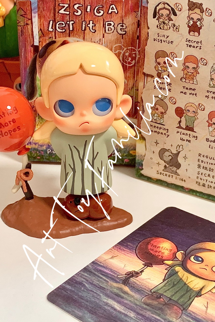 popmart zsiga let it be series planting hope