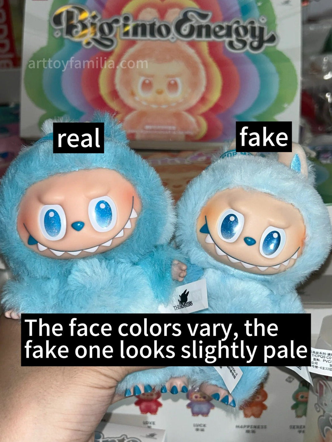 Real vs Fake Labubu: The Ultimate Guide to Spotting Fake Labubu 3.0 Big into Energy Plush Pendants - Art Toy Familia