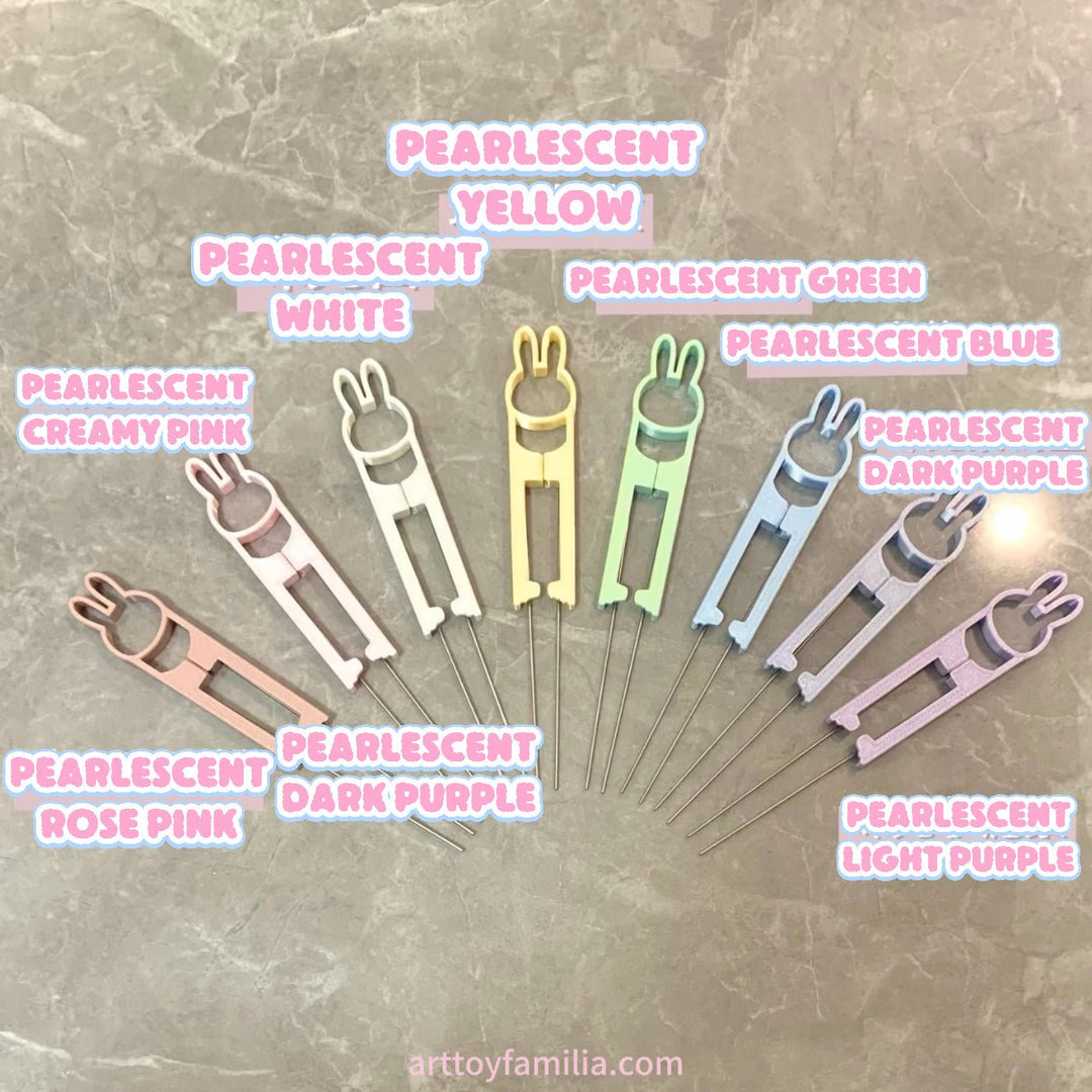 Pearlescent rabbit Perler bead pens