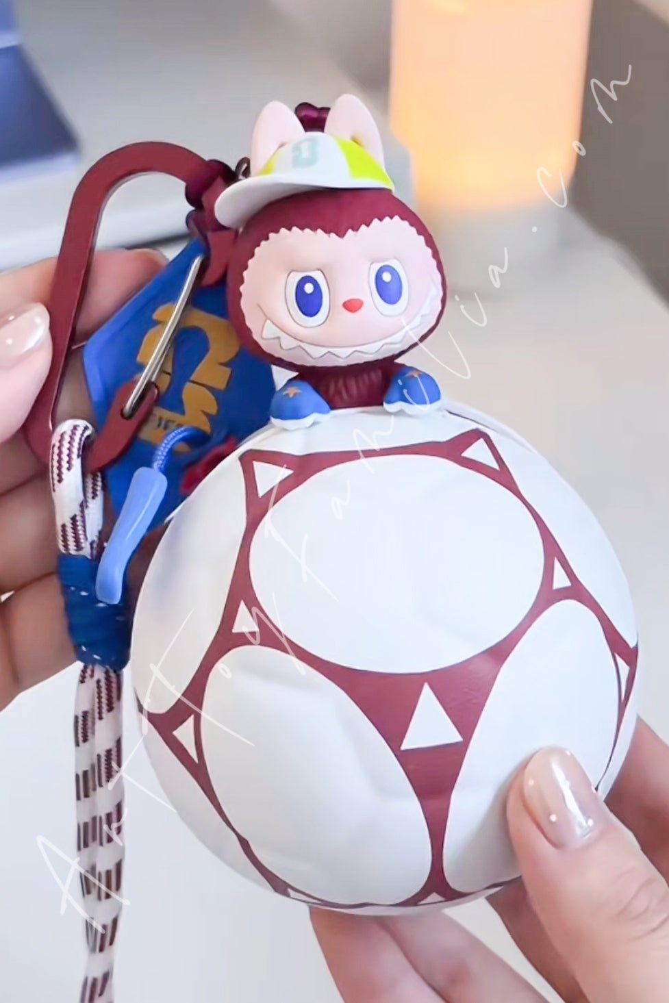 POP MART Labubu × FIFA series football-shaped mini bag