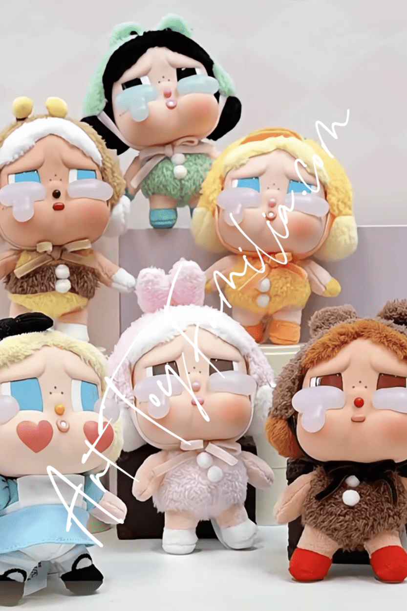 POP MART Crybaby Crying Again vinyl plush pendant full set