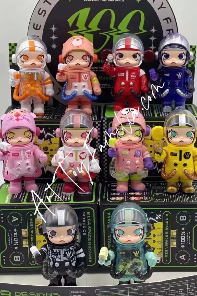 POP MART Mega Space Molly 100% 2-A series figures