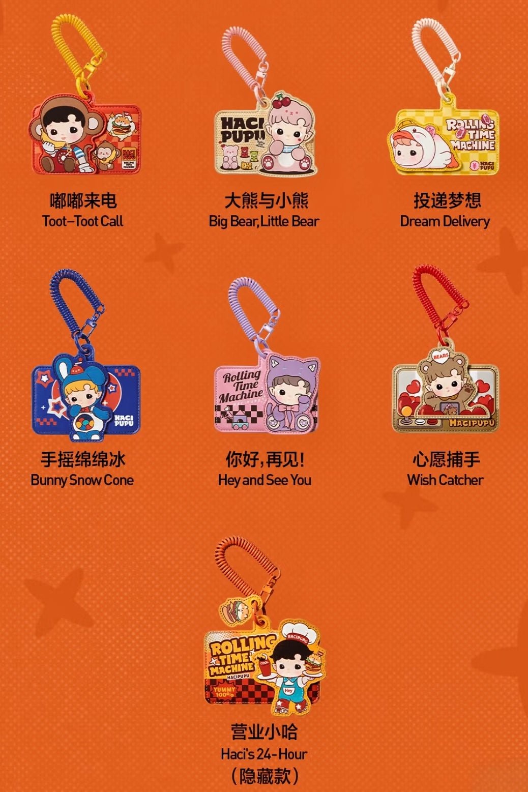 鉄道グッズ　コレクション　置物、タイ、褒賞バッチ POP MART Hacipupu Rolling Time Machine Series-Card Holder – Art