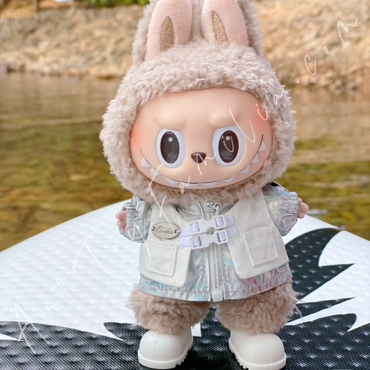 Doll Cloth Silver Laser Vest Set - 094