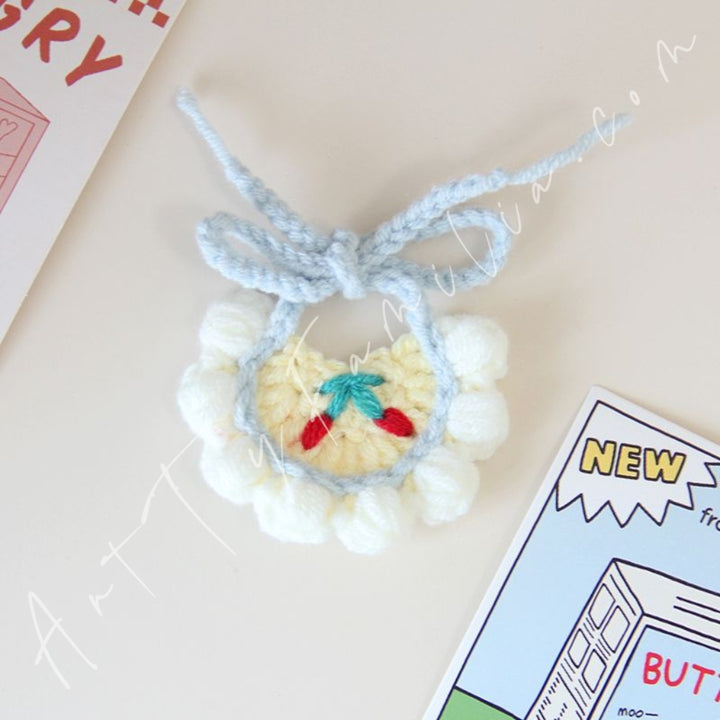 Doll Cloth Snuggle Stitch Drool Bib - 060