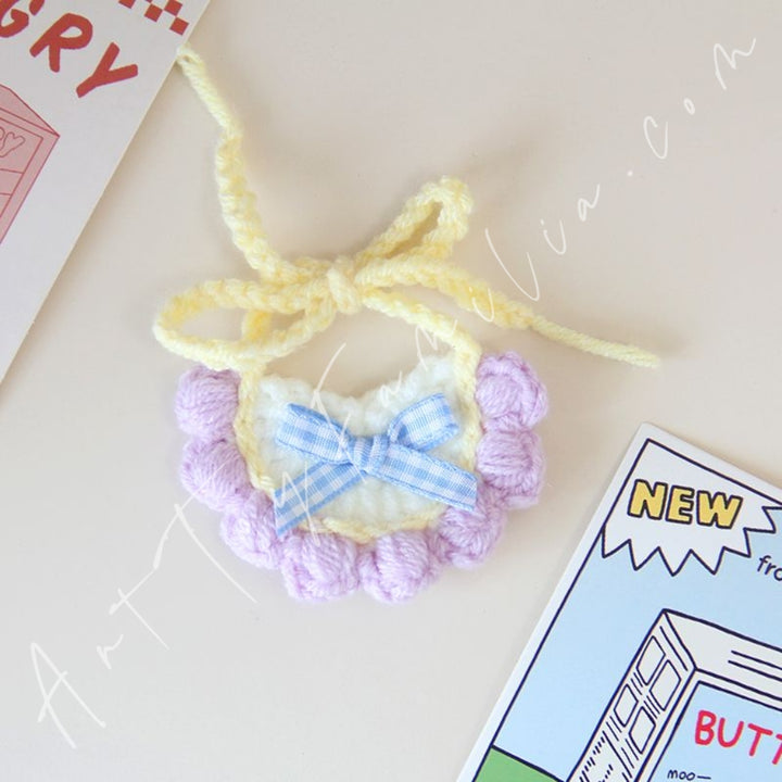 Doll Cloth Snuggle Stitch Drool Bib - 060