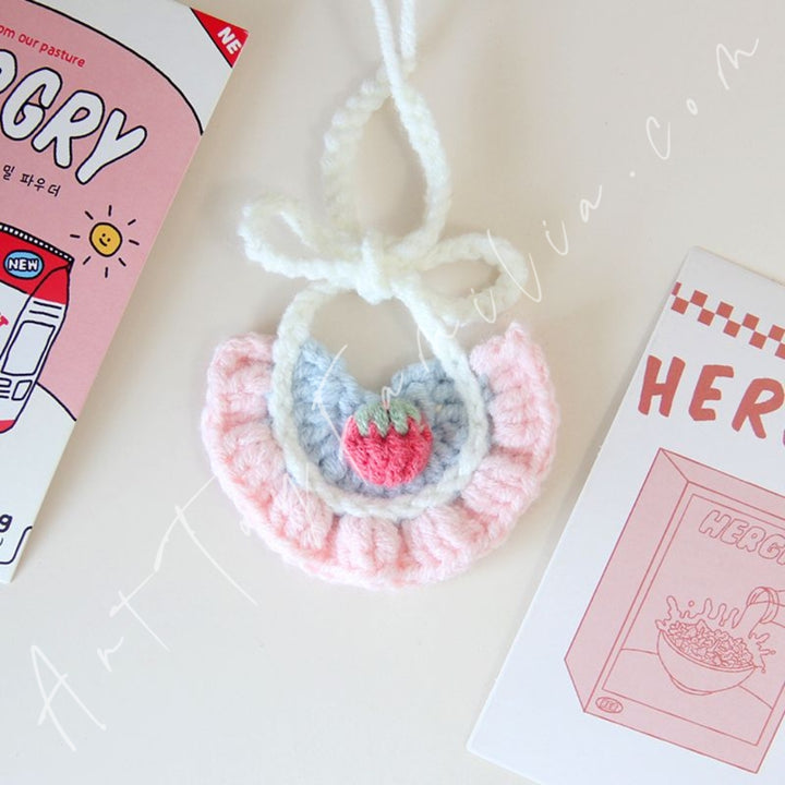 Doll Cloth Snuggle Stitch Drool Bib - 060