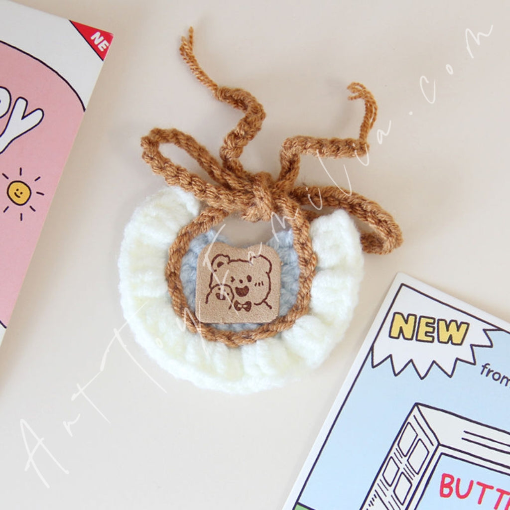 Doll Cloth Snuggle Stitch Drool Bib - 060