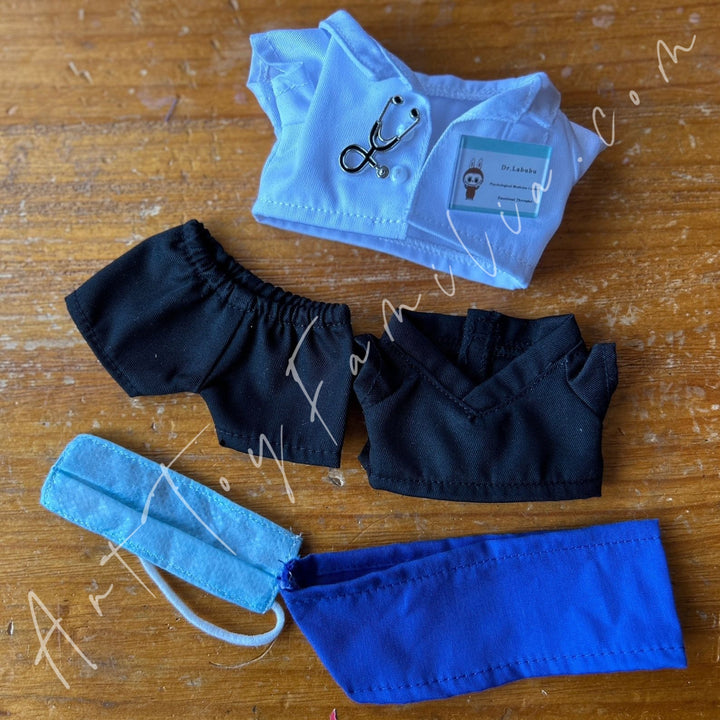 Doll Cloth Tiny Medic Wardrobe Doctor Nurse Uniform - 066