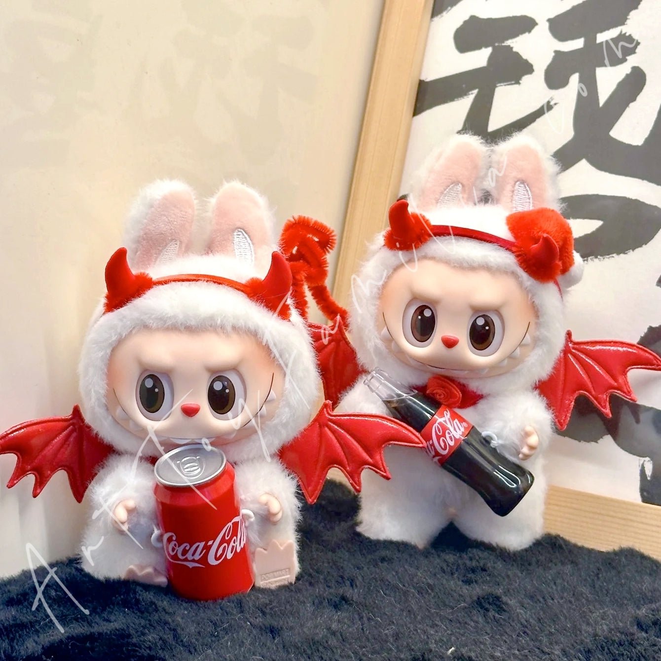 Labubu Doll Cloth Little Devil Reds Set – Art Toy Familia