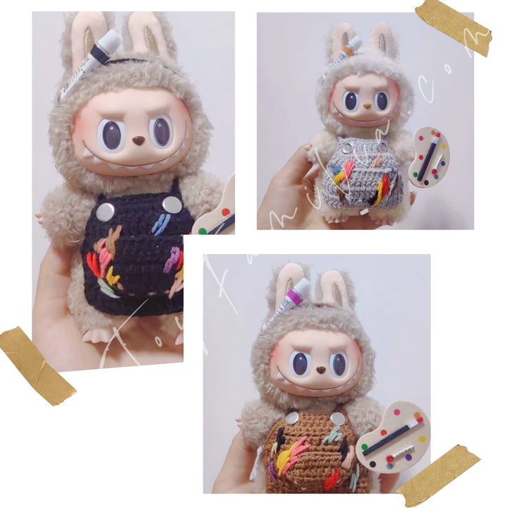 Doll Cloth Painter Dabble & Knit Bib - 076