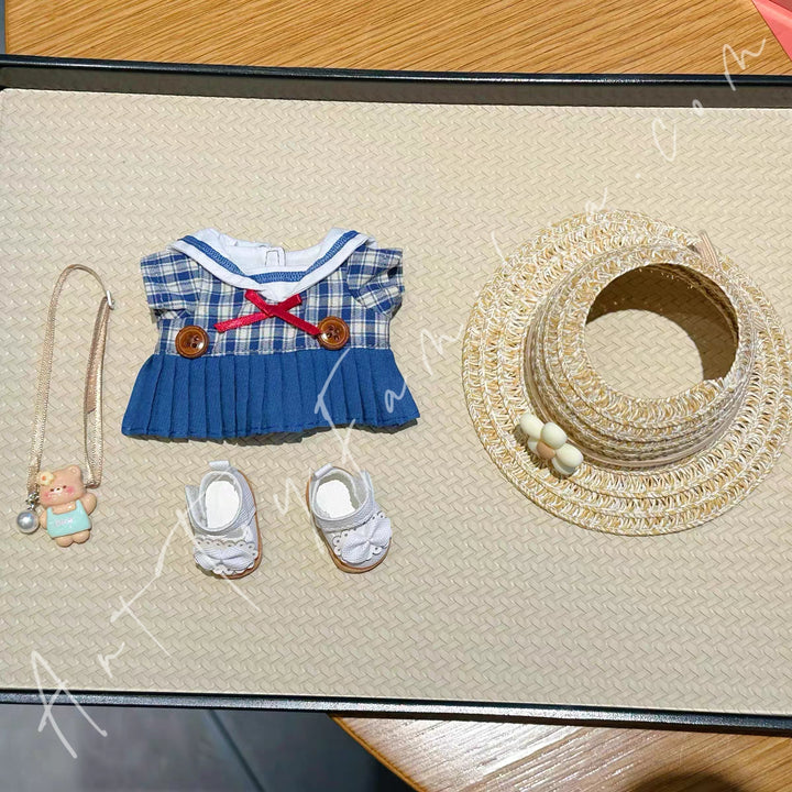 Doll Cloth Navy Belle Dress Set - 028