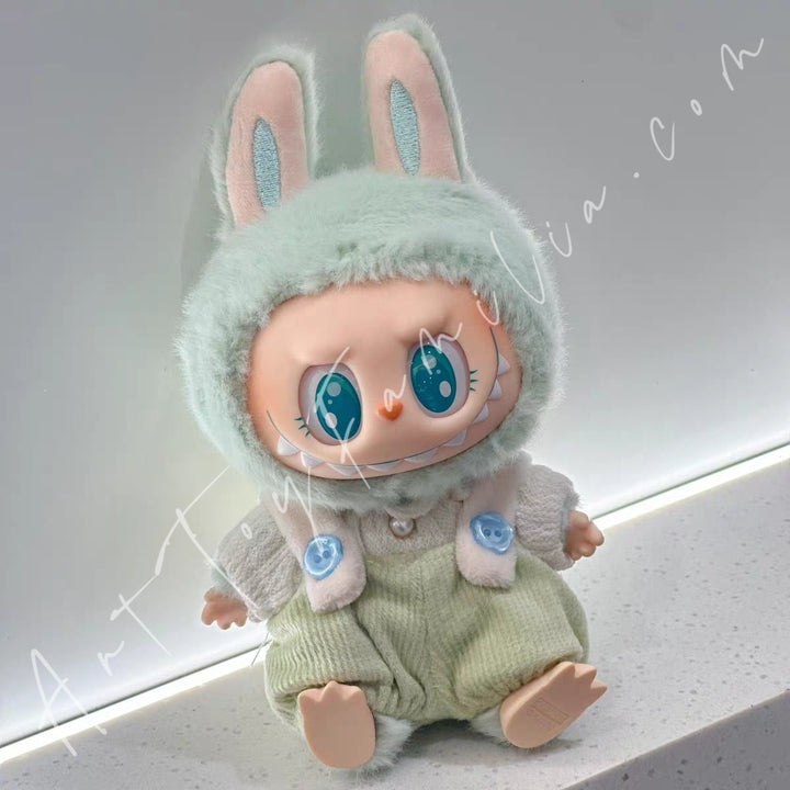 Doll Cloth Cotton Candy Overalls Set - 003