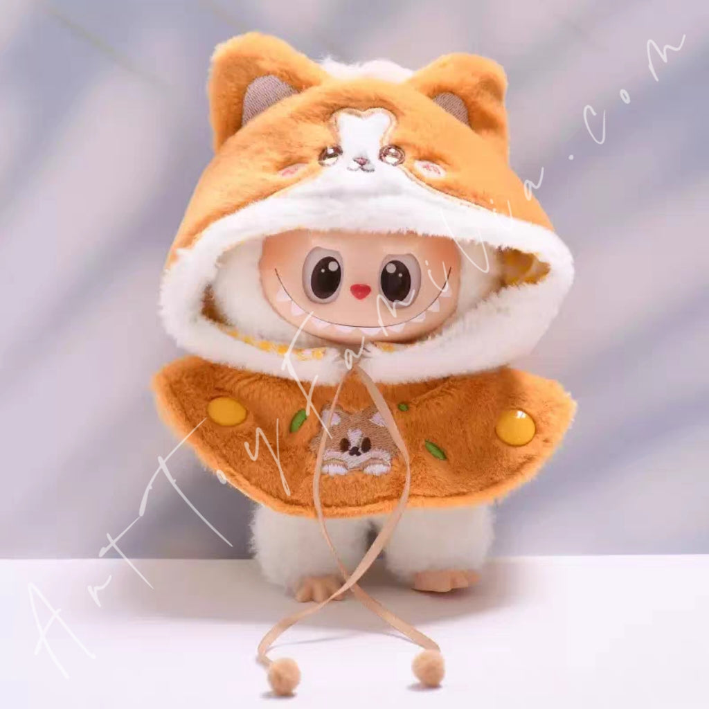 Doll Cloth Sunny Zoo Hooded Puffcape - 015