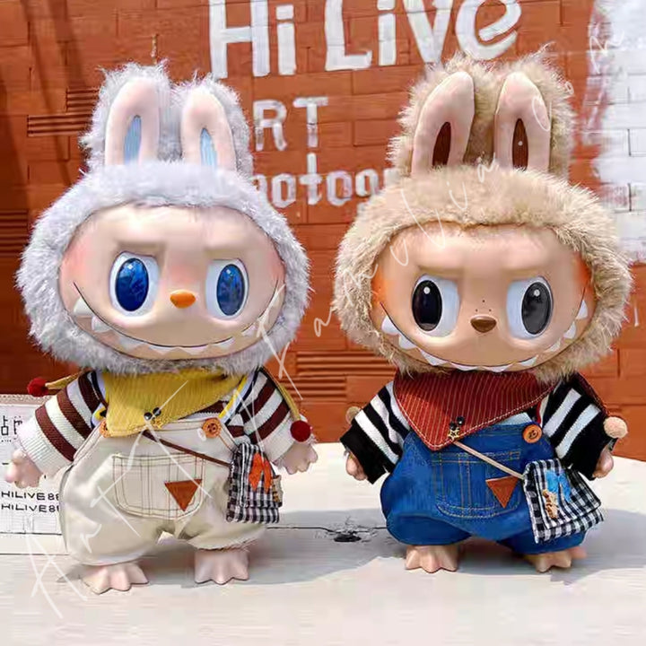 Doll Cloth Sunny Day Overalls Set - 039