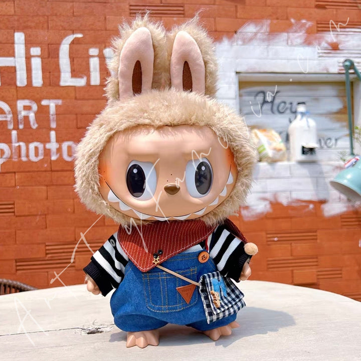 Doll Cloth Sunny Day Overalls Set - 039