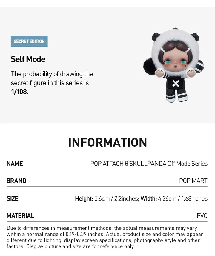 Pop Attach θ Skullpanda Off Mode Series