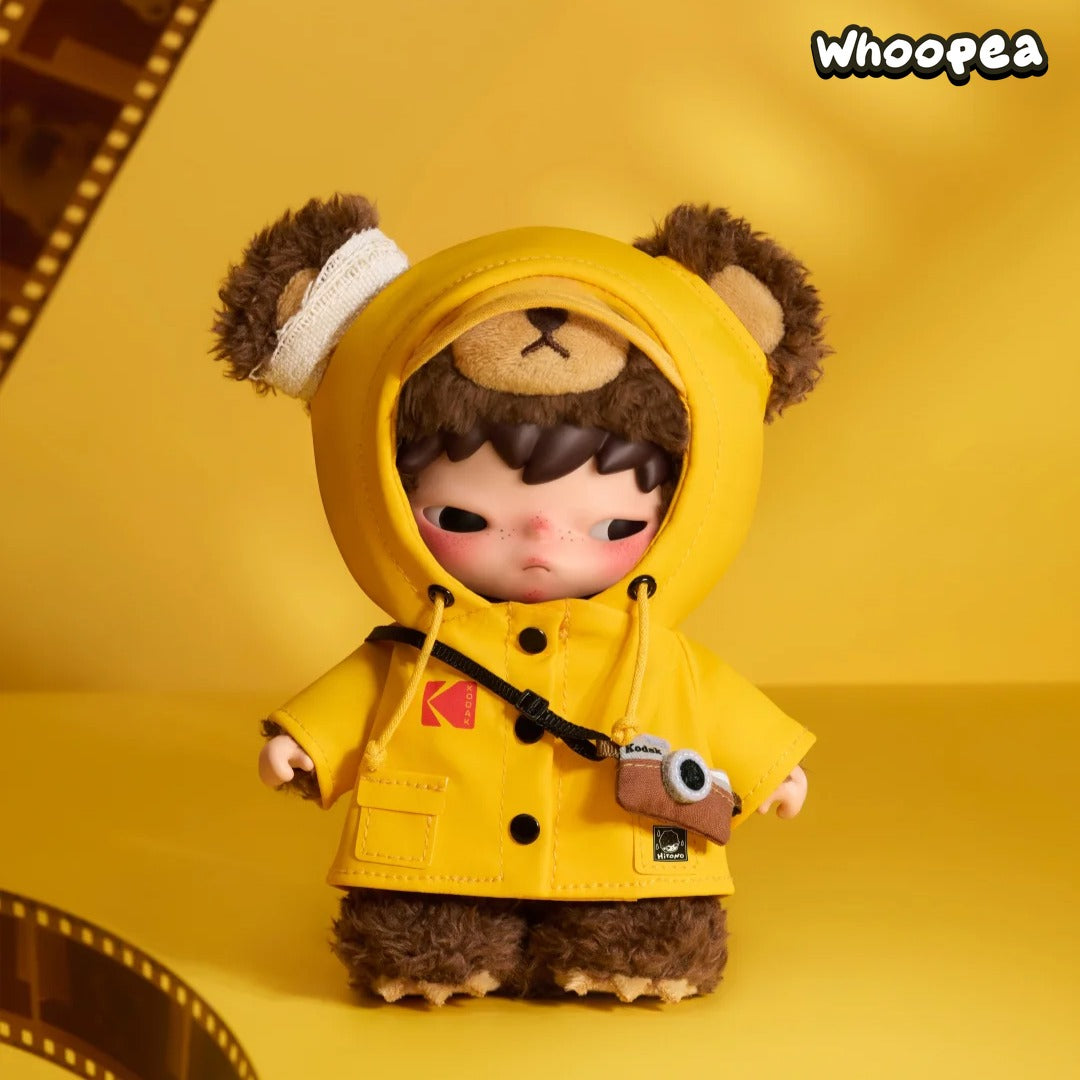 POP MART Hirono × Kodak Little Bear Vinyl Plush Pendant