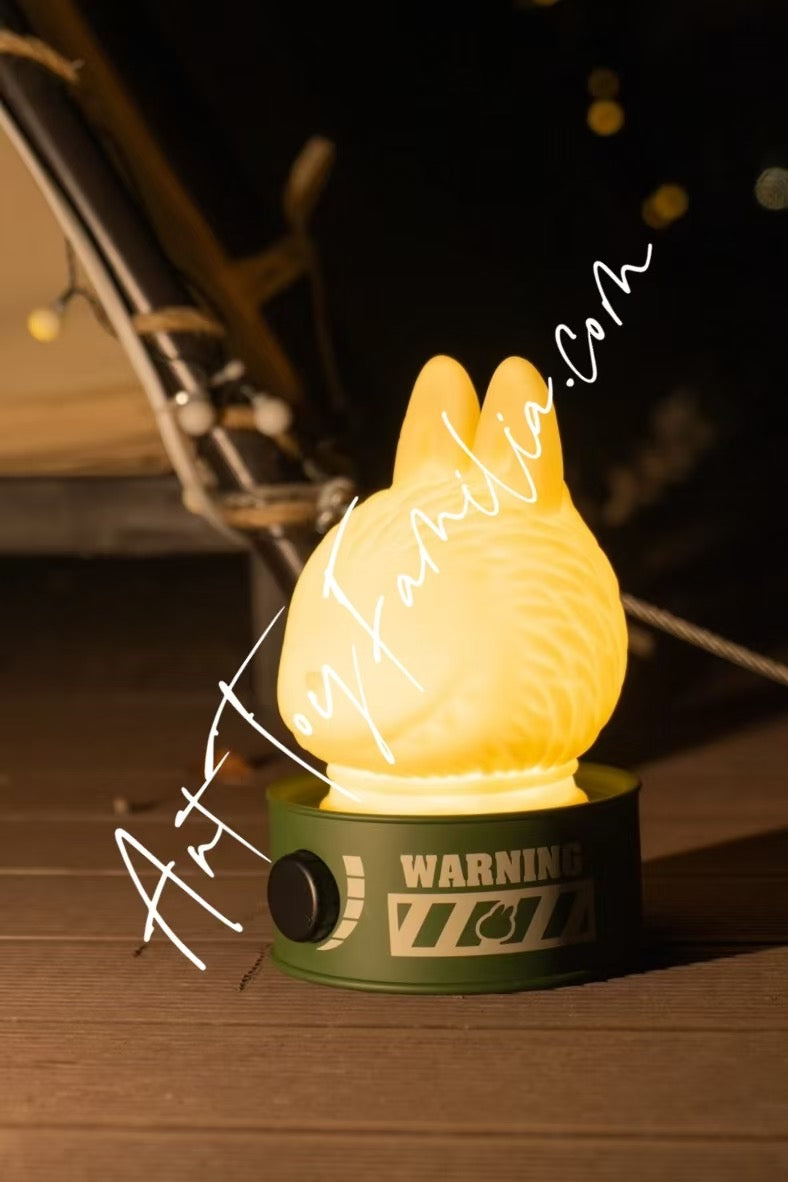 the monsters home of elves series vinyl doll lamp labubu 精灵之家搪胶公仔灯 
