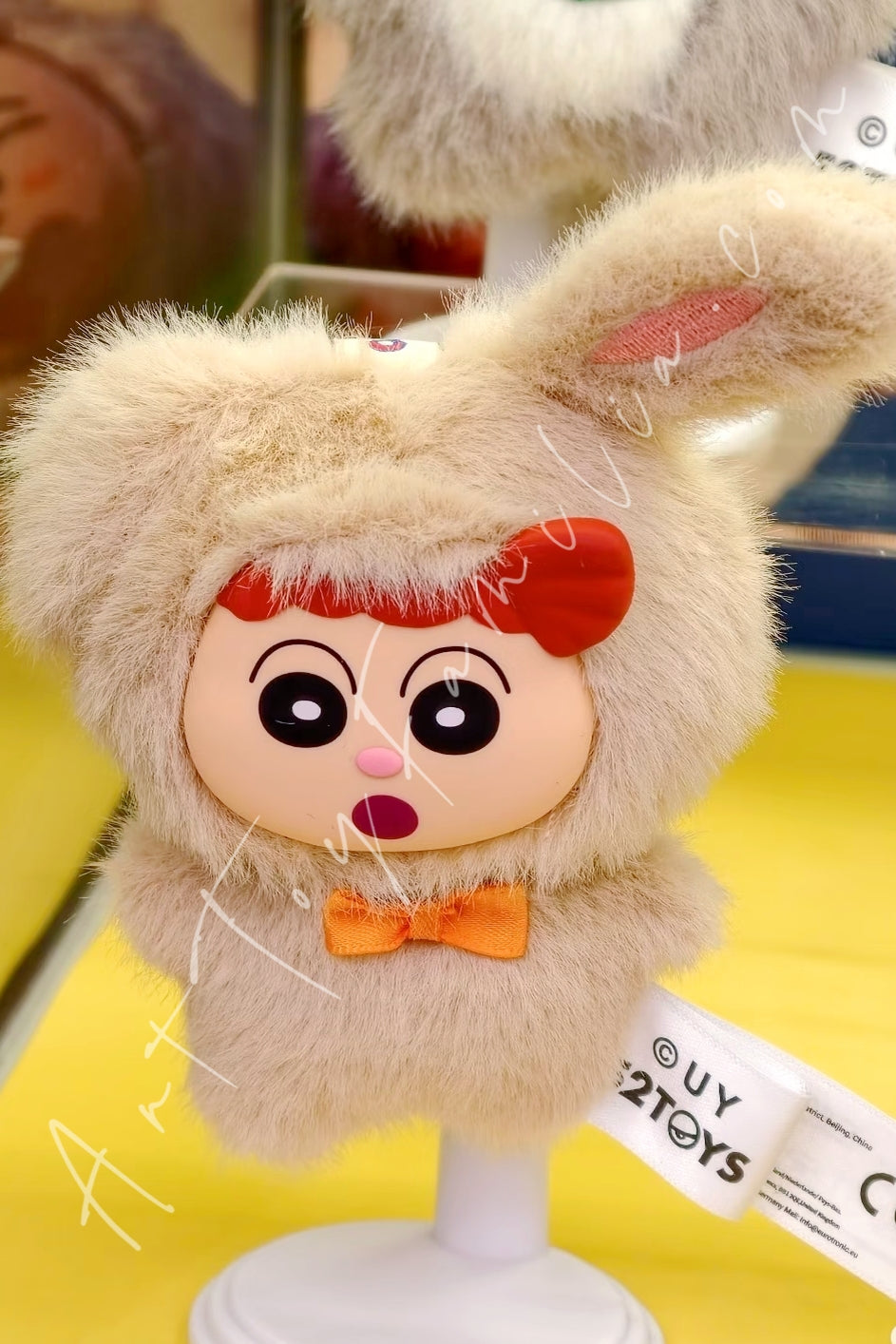 52Toys Crayon Shinchan Kasukabe Party Series Plush Charm Rabbit Nenechan