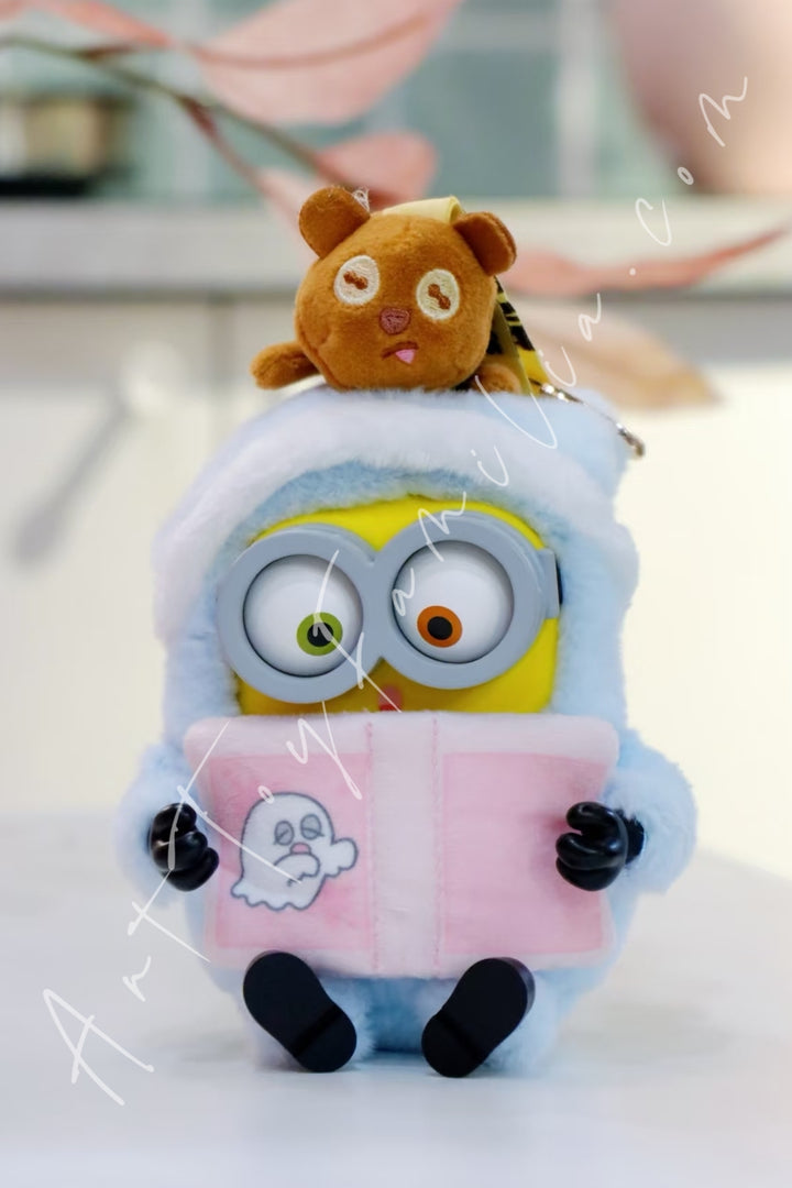 52Toys Minions Bob+Tim Better Together Series Vinyl Plush Pendant Bed Time Stories