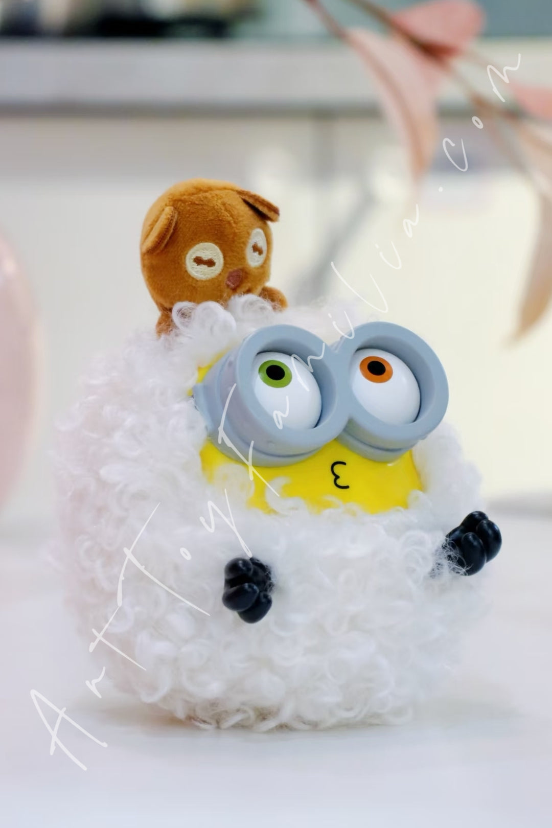 52Toys Minions Bob+Tim Better Together Series Vinyl Plush Pendant Bubble Bath Time