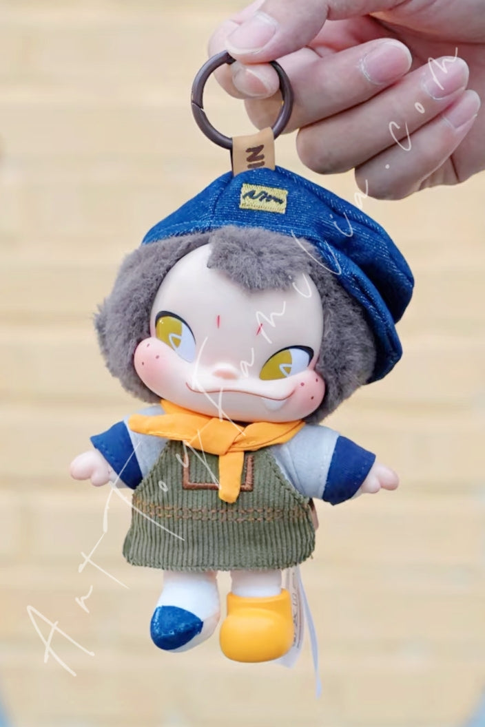 52Toys Ninnic Wild & Free Series Plush Keychain Coffee Watcher