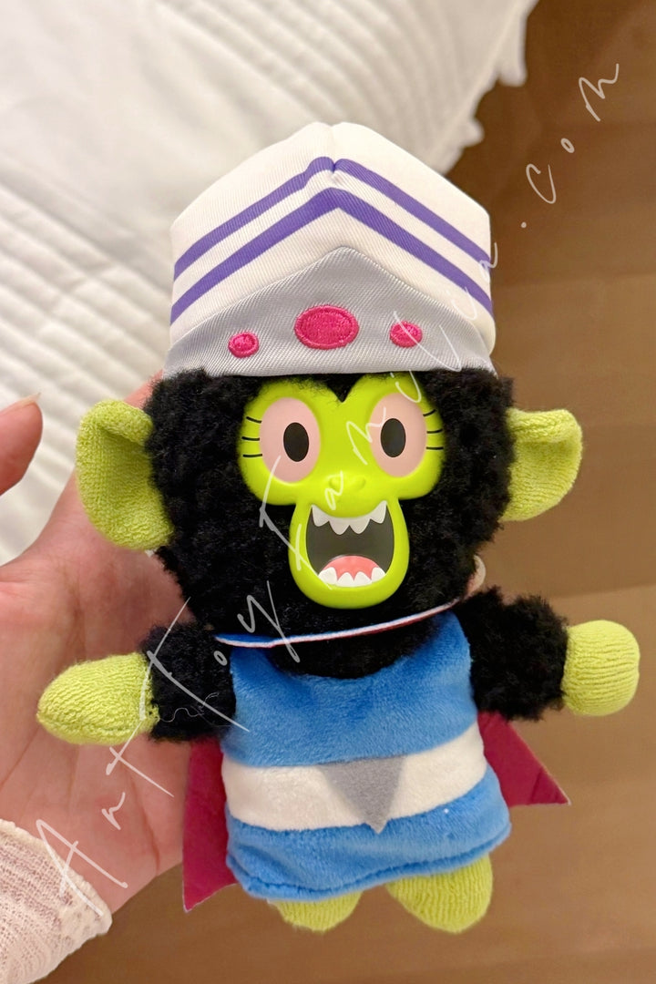 52Toys The Powerpuff Girls Good Morning Townsville Series Plush Pendant Blind Box Mojo Jojo