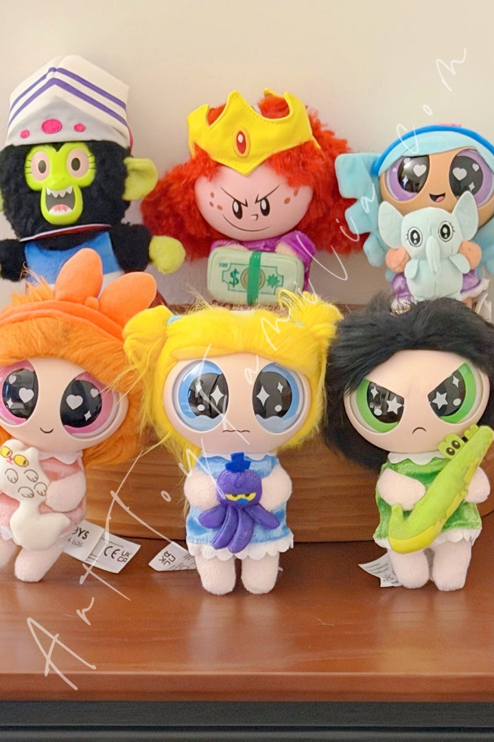 52Toys The Powerpuff Girls Good Morning Townsville Series Plush Pendant Blind Box Sealed Full Set