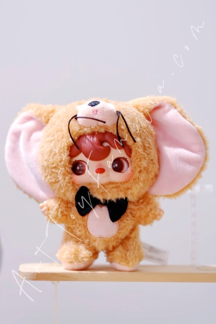 52Toys Tom and Jerry × Pouka Pouka Vinyl Plush Pendant Blind Box Pouka as Jerry