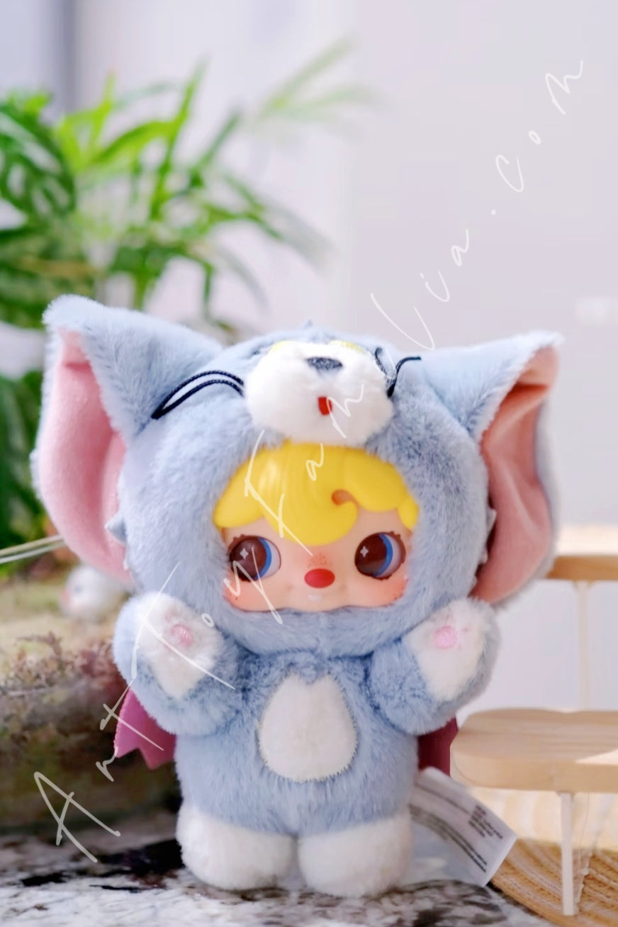 52Toys Tom and Jerry × Pouka Pouka Vinyl Plush Pendant Blind Box Pouka as Tom