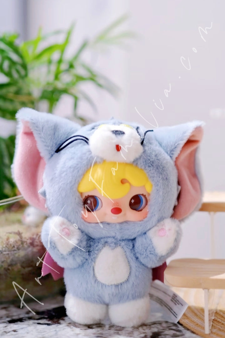 52Toys Tom and Jerry × Pouka Pouka Vinyl Plush Pendant Blind Box Pouka as Tom