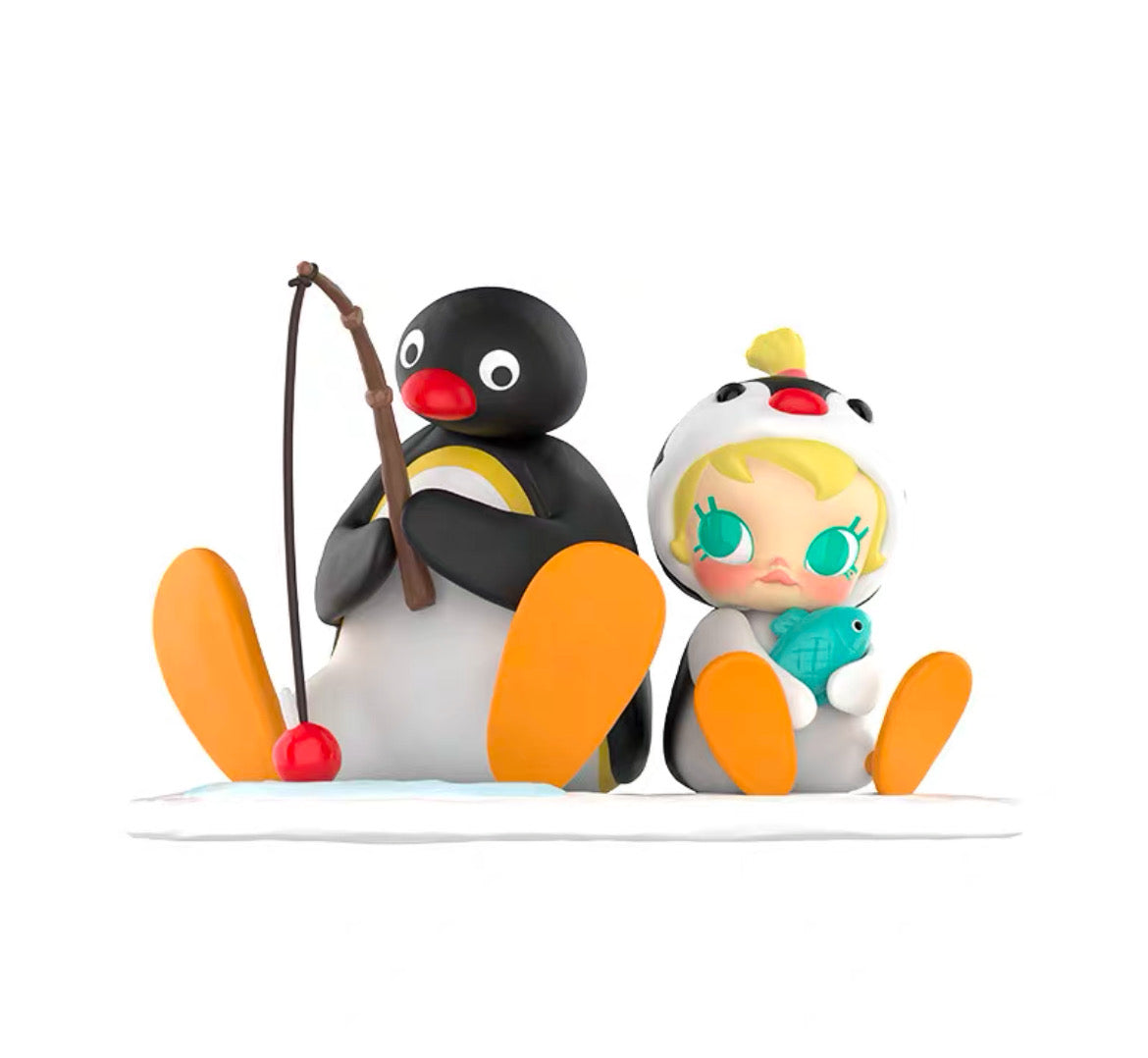 Baby Molly X Pingu Fishing Time Figure - 垂钓时光大娃