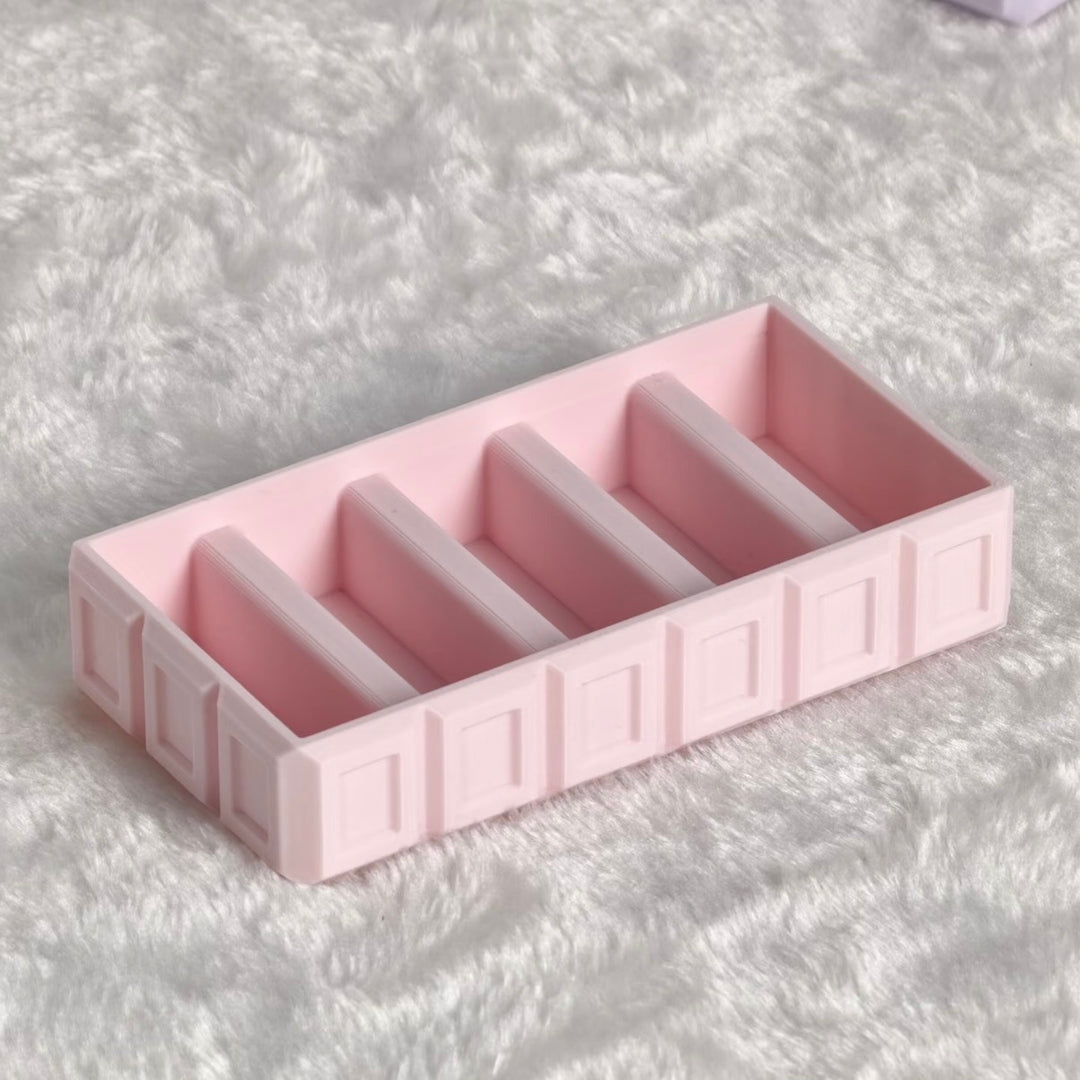 Chocolate-Inspired Perler Bead Tray – 12 Channels, Fits 2.6mm Beads