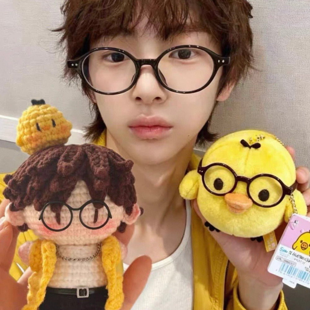 Cortis - Cortis Member Handmade Crochet Doll,Kpop Chibi Amigurumi Doll Keychain Gift,C016 Yellow Juhoon