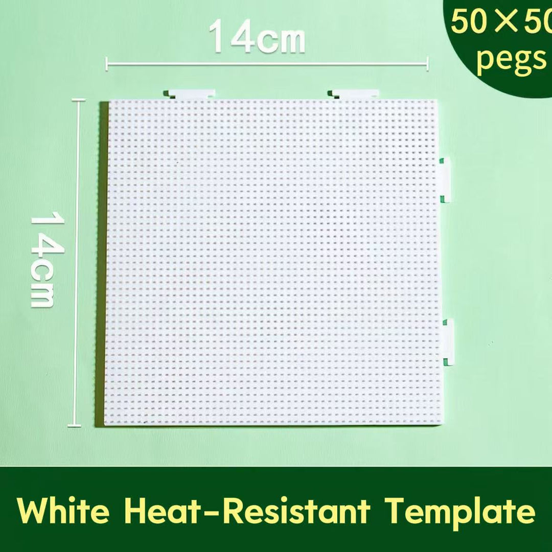 Art Toy Familia - 2.6mm DIY Fuse Beads Set – Premium Multi - Color Pixel Art Craft Kit - B001 Individual Tools & Accessories White Heat - Resistant Fuse Beads Pegboard