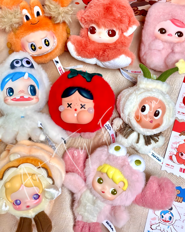 Dip For Fun Series Plush Pendant Mushrooming Fun full set front