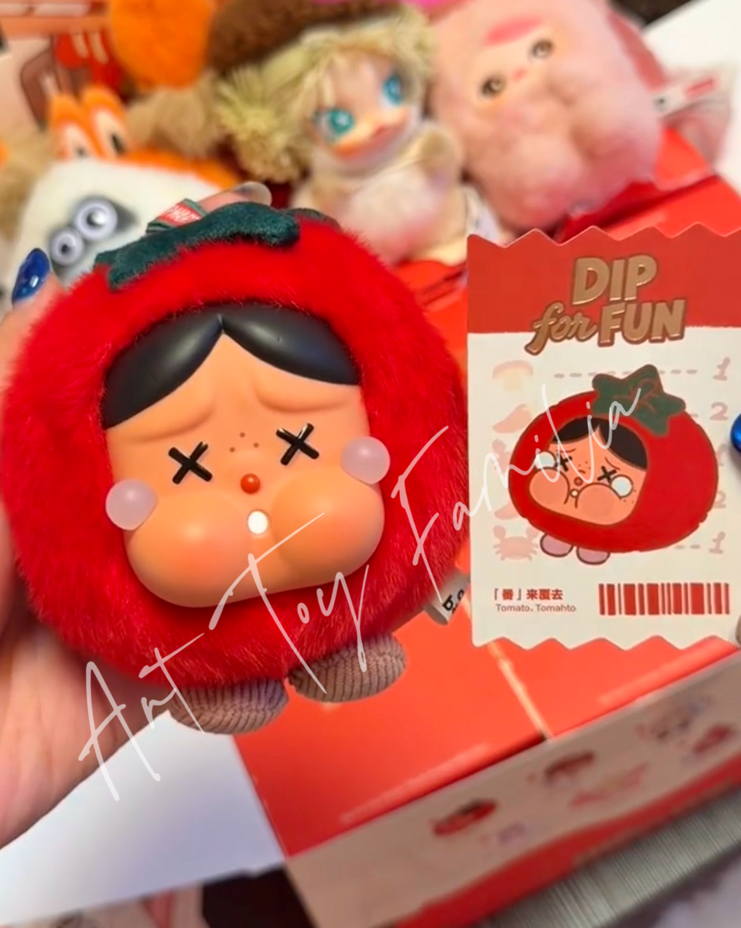 Dip For Fun Series Plush Pendant Tomato, Tomahto
