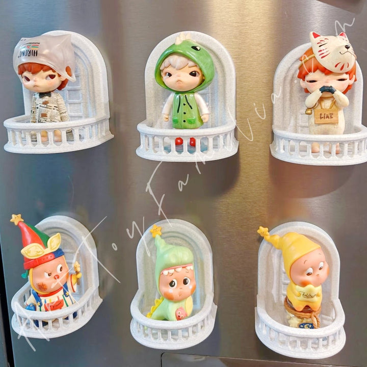 Doll Balcony Fridge Magnet Blindbox Display