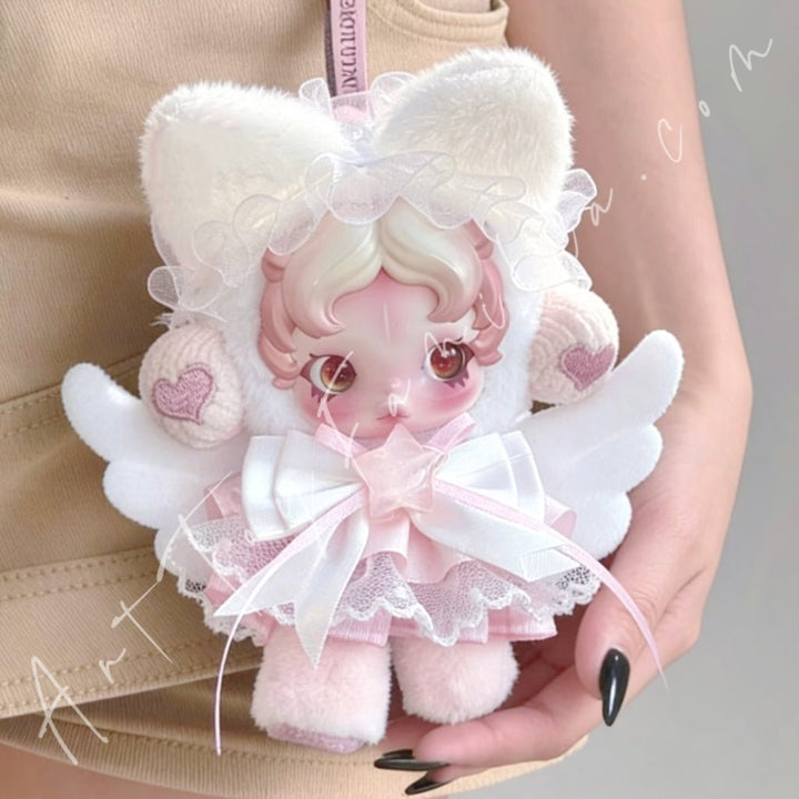 Art Toy Familia - Doll Cloth Kitten Angel Set For Skullpanda - 156 Cloth Only No Doll
