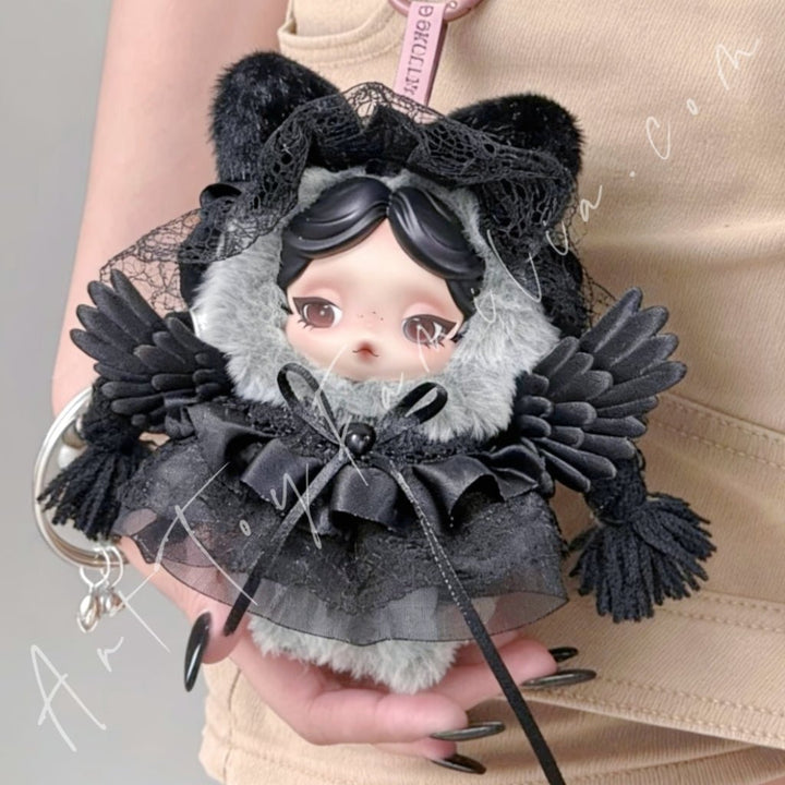 Art Toy Familia - Doll Cloth Shadow Angel Ensemble For Skullpanda - 154 Cloth Only No Doll