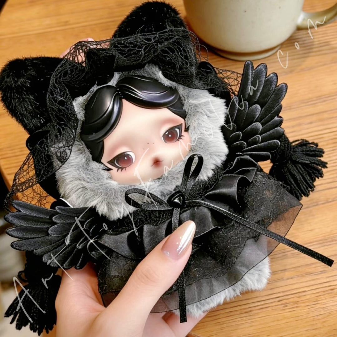 Art Toy Familia - Doll Cloth Shadow Angel Ensemble For Skullpanda - 154 Cloth Only No Doll