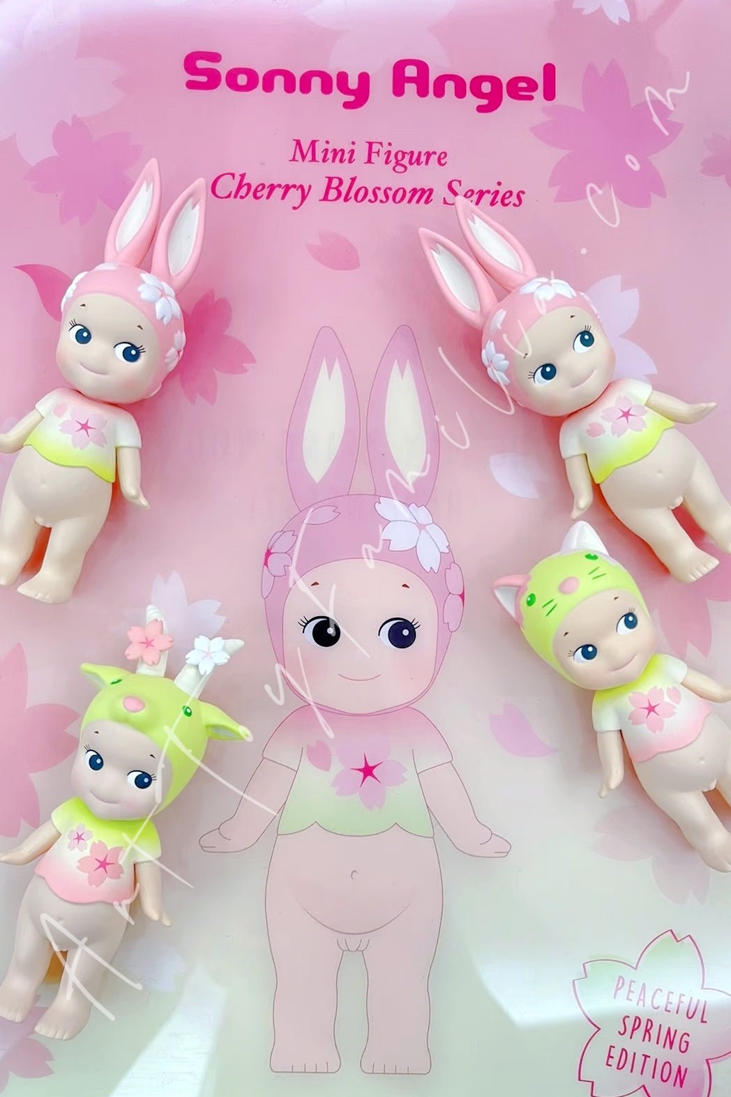 Sonny Angel - Sonny Angel Cherry Blossom Series - Peaceful Spring Edition - 春樱系列 4 Confirmed Figures(opened box sealed bag) - 4个确认款