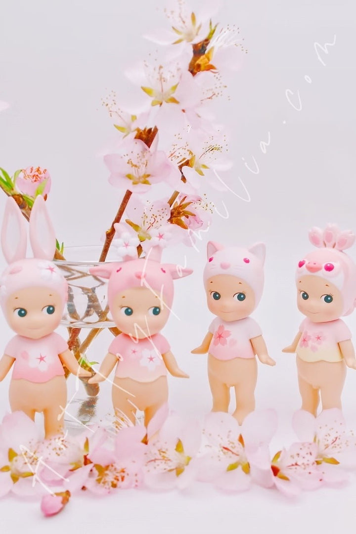 Sonny Angel - Sonny Angel Cherry Blossom Series - 樱花系列 4 Confirmed Figures(opened box sealed bag) - 4个确认款