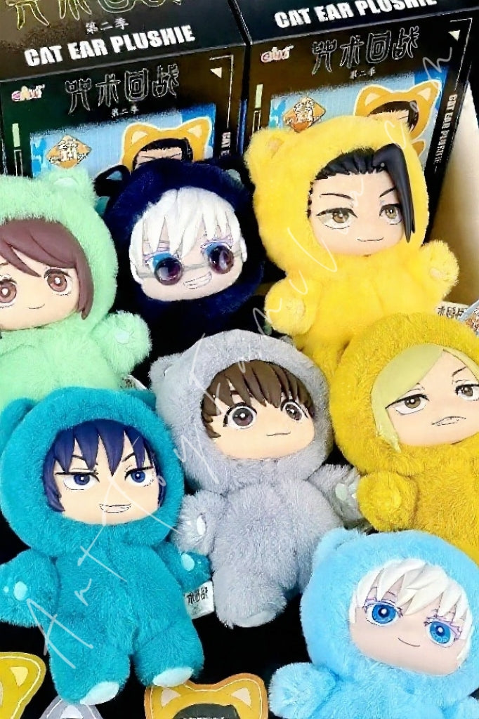 EAKI Jujutsu Kaisen Cat Ear Plush Blind Box Sealed Fullset