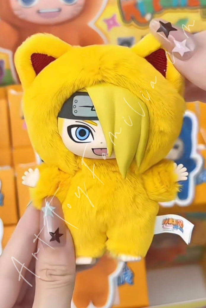 Eaki Naruto Shippuden Kitten Land Series Plush Doll Blind Box Deidara