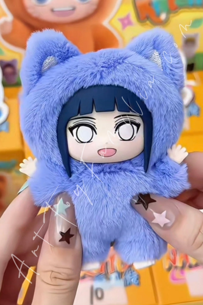 Eaki Naruto Shippuden Kitten Land Series Plush Doll Blind Box Hinata