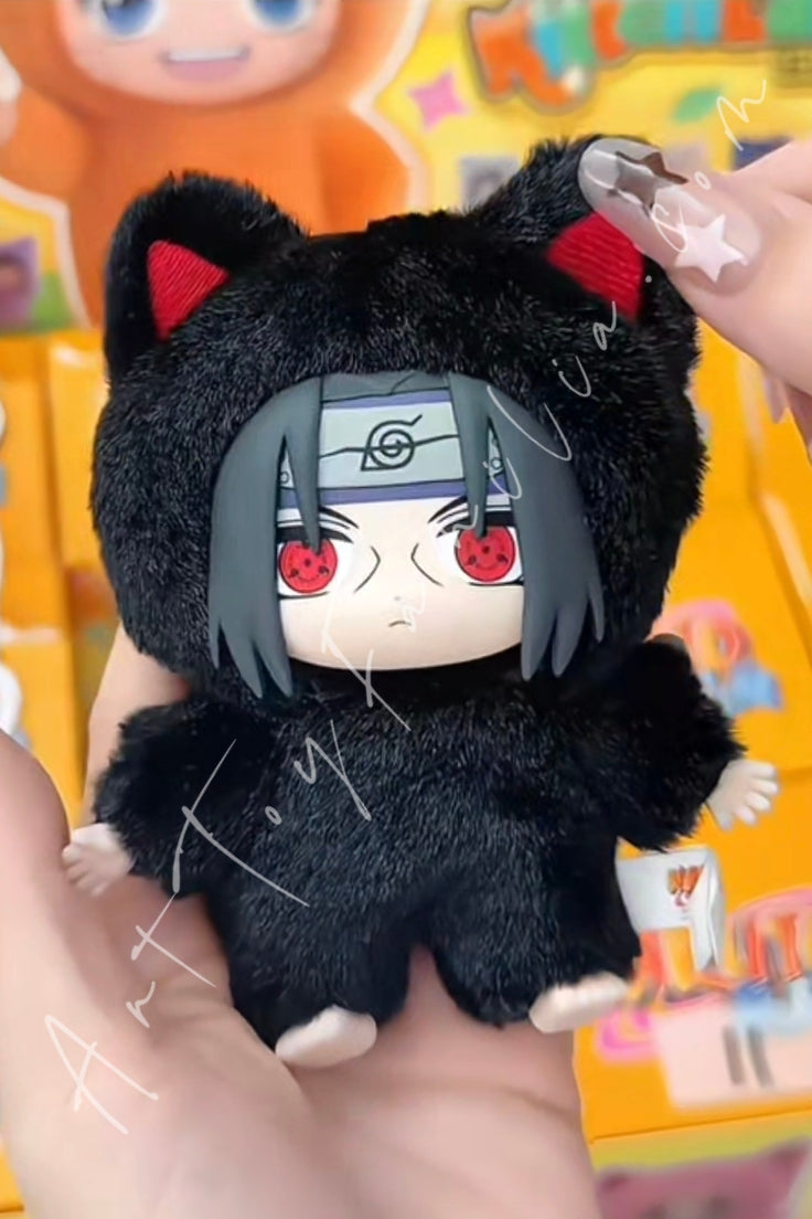 Eaki Naruto Shippuden Kitten Land Series Plush Doll Blind Box Itachi