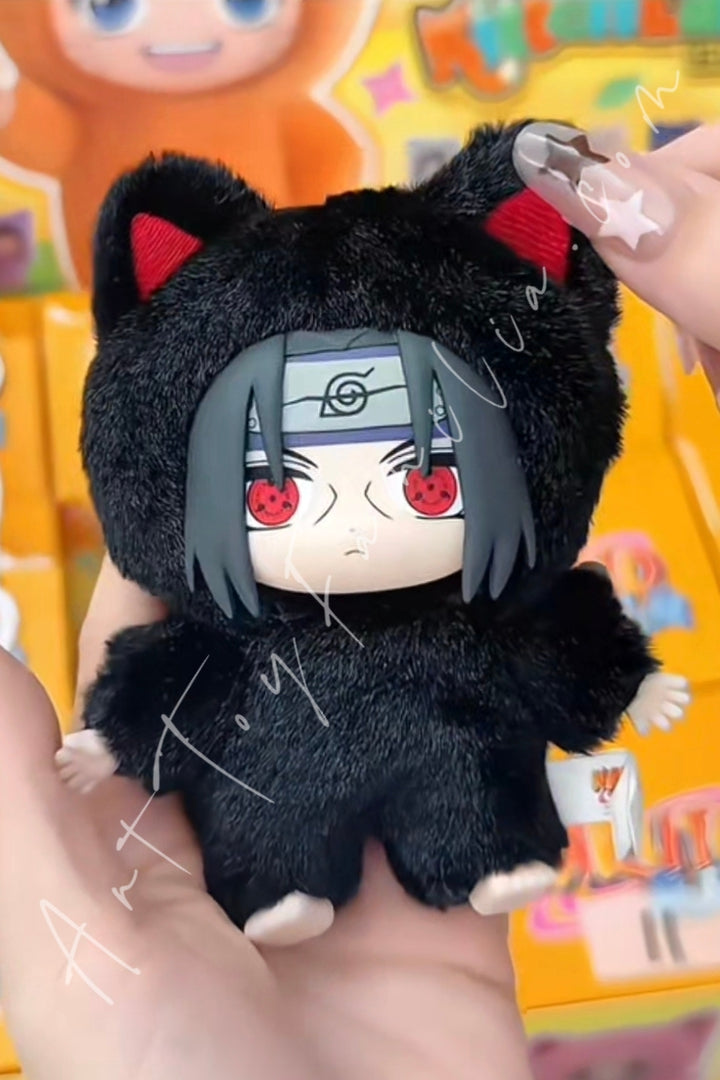 Eaki Naruto Shippuden Kitten Land Series Plush Doll Blind Box Itachi