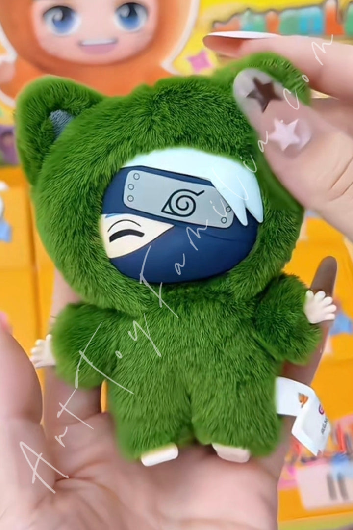 Eaki Naruto Shippuden Kitten Land Series Plush Doll Blind Box Kakashi